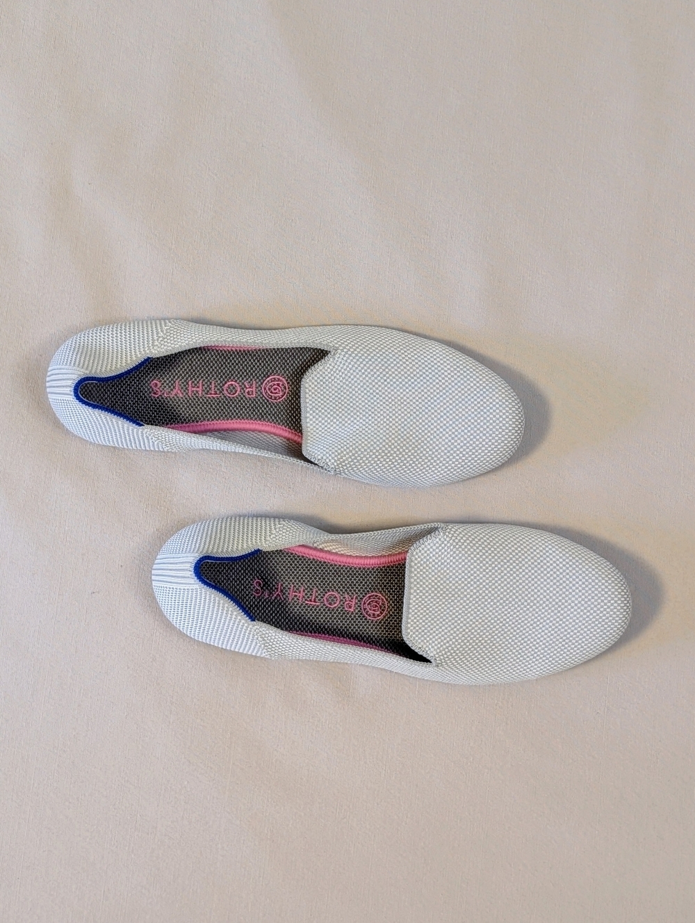 Rothy's Round Toe Lounge Loafer | Linen Double-stitch | EUC | 10.5